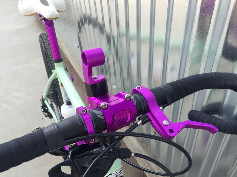 Stem Cap Light Mount, 1-1/8", Black