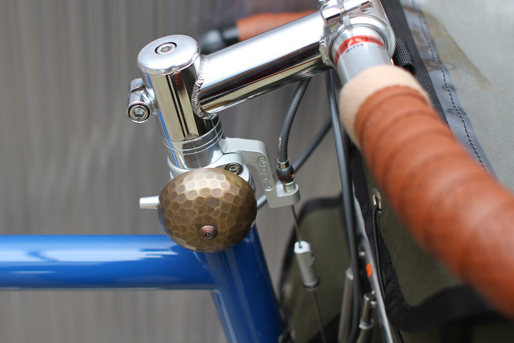 Hammered Brass Bell, Dark Brown