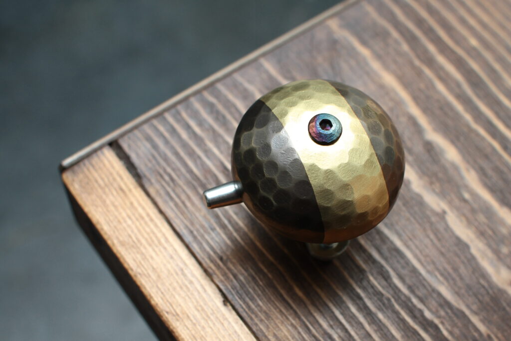 Hammered Brass Bell, Stripe