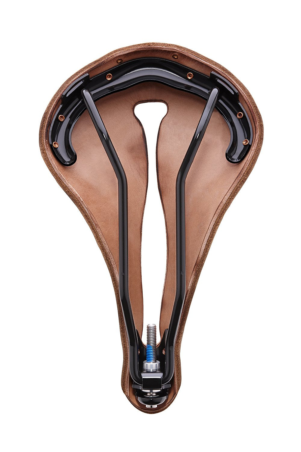 H1 Touring Saddle, Black Leather, Copper Rivets