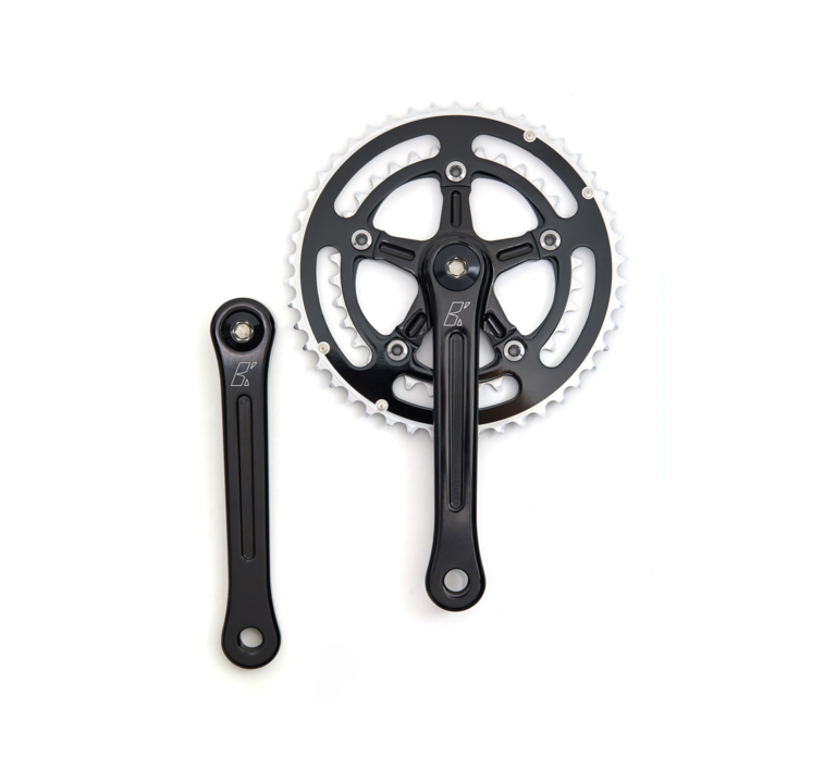 Classic Compact Double Crankset, Black