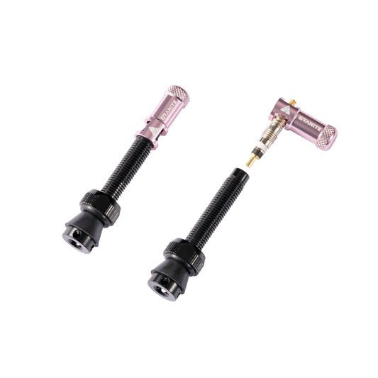 Granite Juicy Nipple Valve Cap and Presta Valve Stem Set