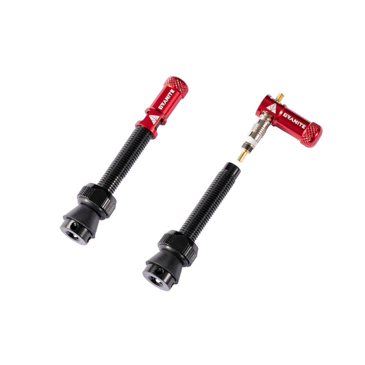 Granite Juicy Nipple Valve Cap and Presta Valve Stem Set