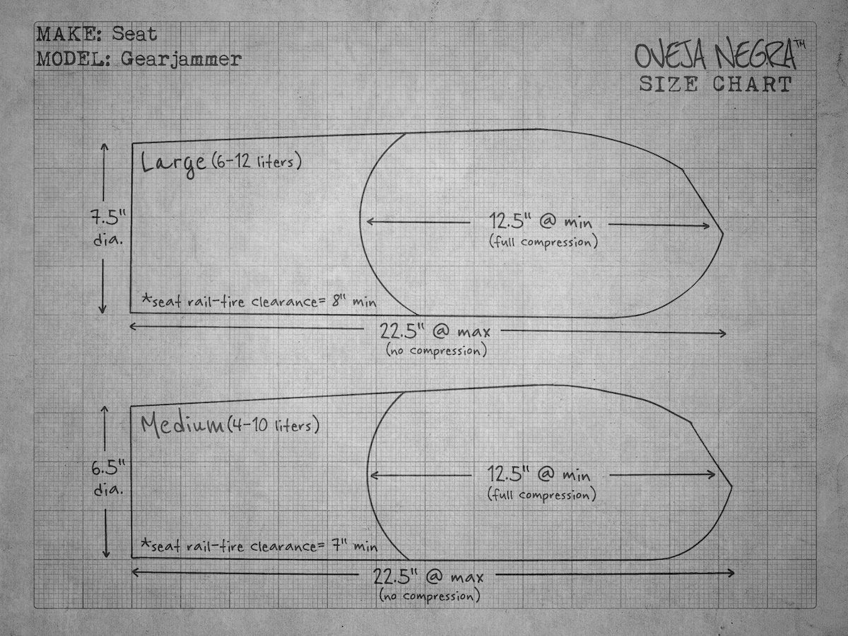 Gear Jammer Seat Bag, Large, Wack Pack