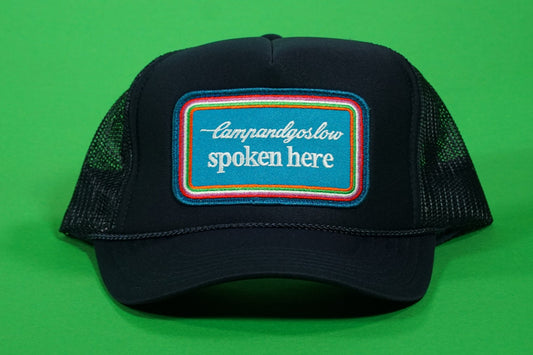 Camp and Go Slow Trucker Cap, Navy