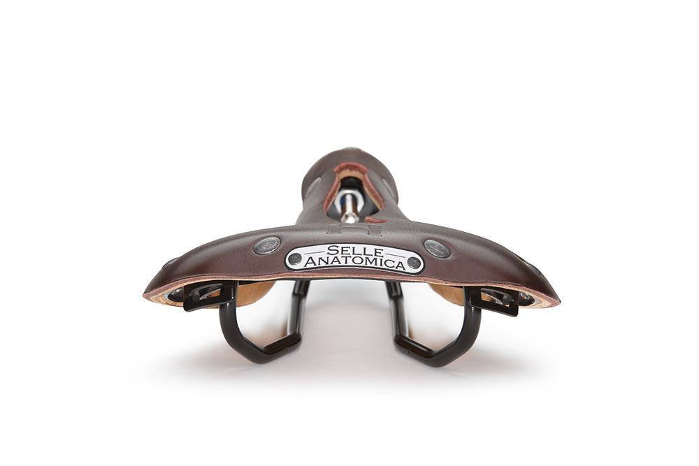 H1 Touring Saddle, Oxblood Leather, Gun Metal Rivets