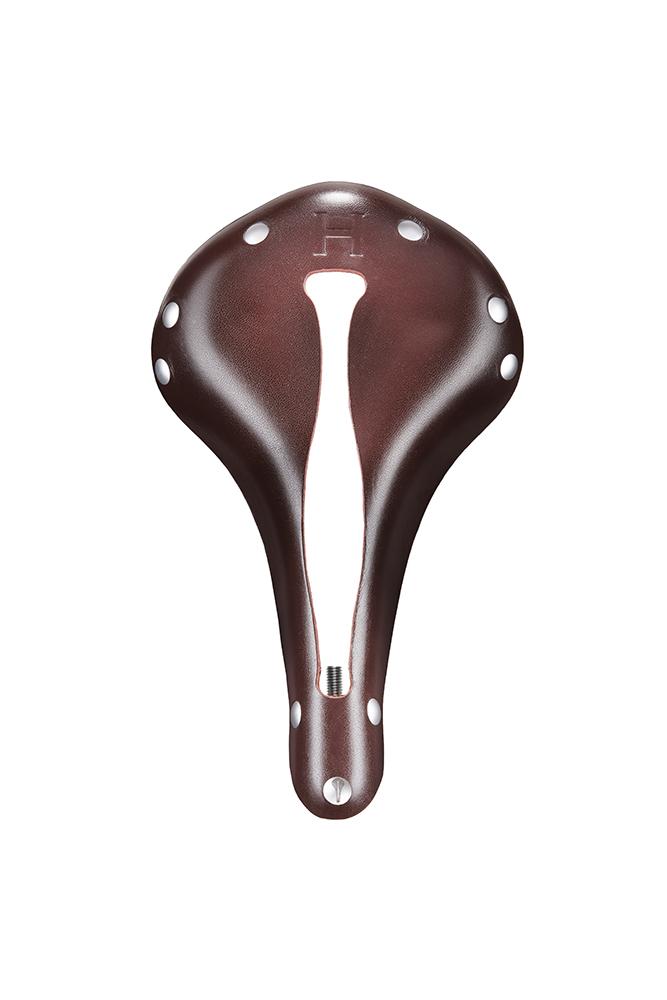 H2 Touring Saddle, Tool Leather, Silver Rivets