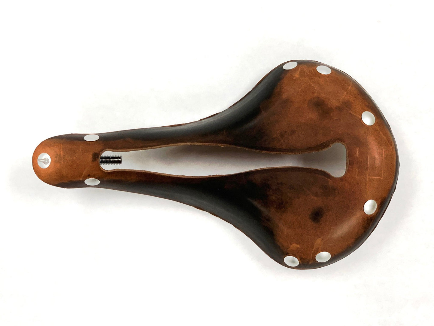 H2 Touring Saddle, Oxblood Leather, Silver Rivets