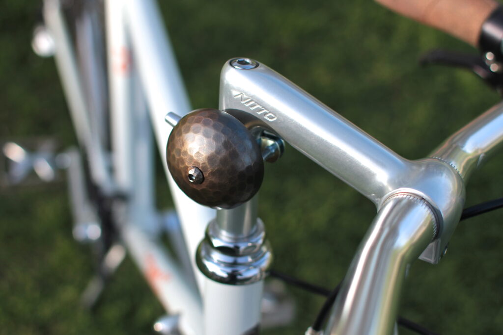 Hammered Brass Bell, Dark Brown