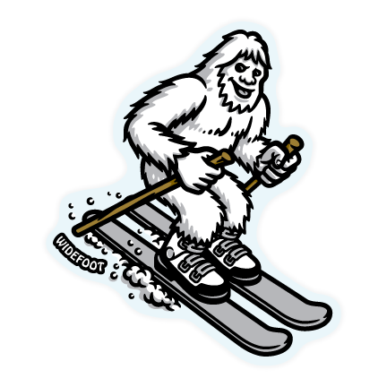 Skiing Vagabond Sticker