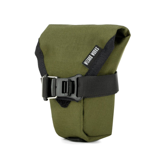Teeny Houdini Saddle Bag, Medium (Gravel), Olive