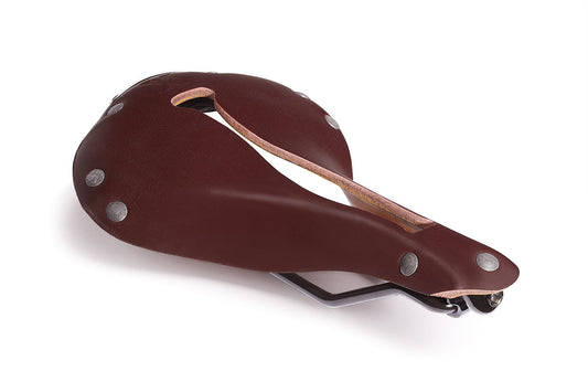 X1 Touring Saddle, Oxblood Leather, Gun Metal Rivets