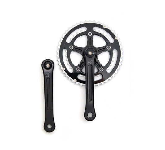 Classic Compact Double Crankset, Black