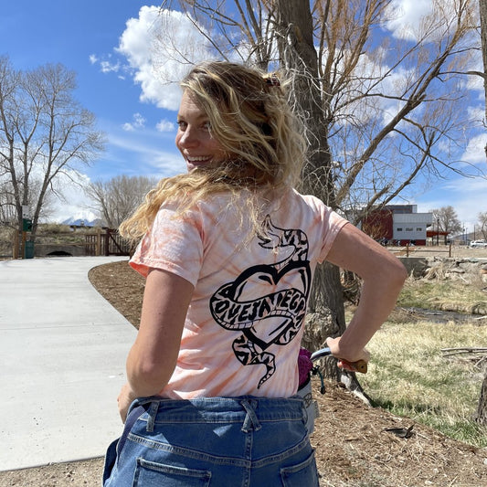 Chenoa's Denim Denim Tee, Peach Swirl