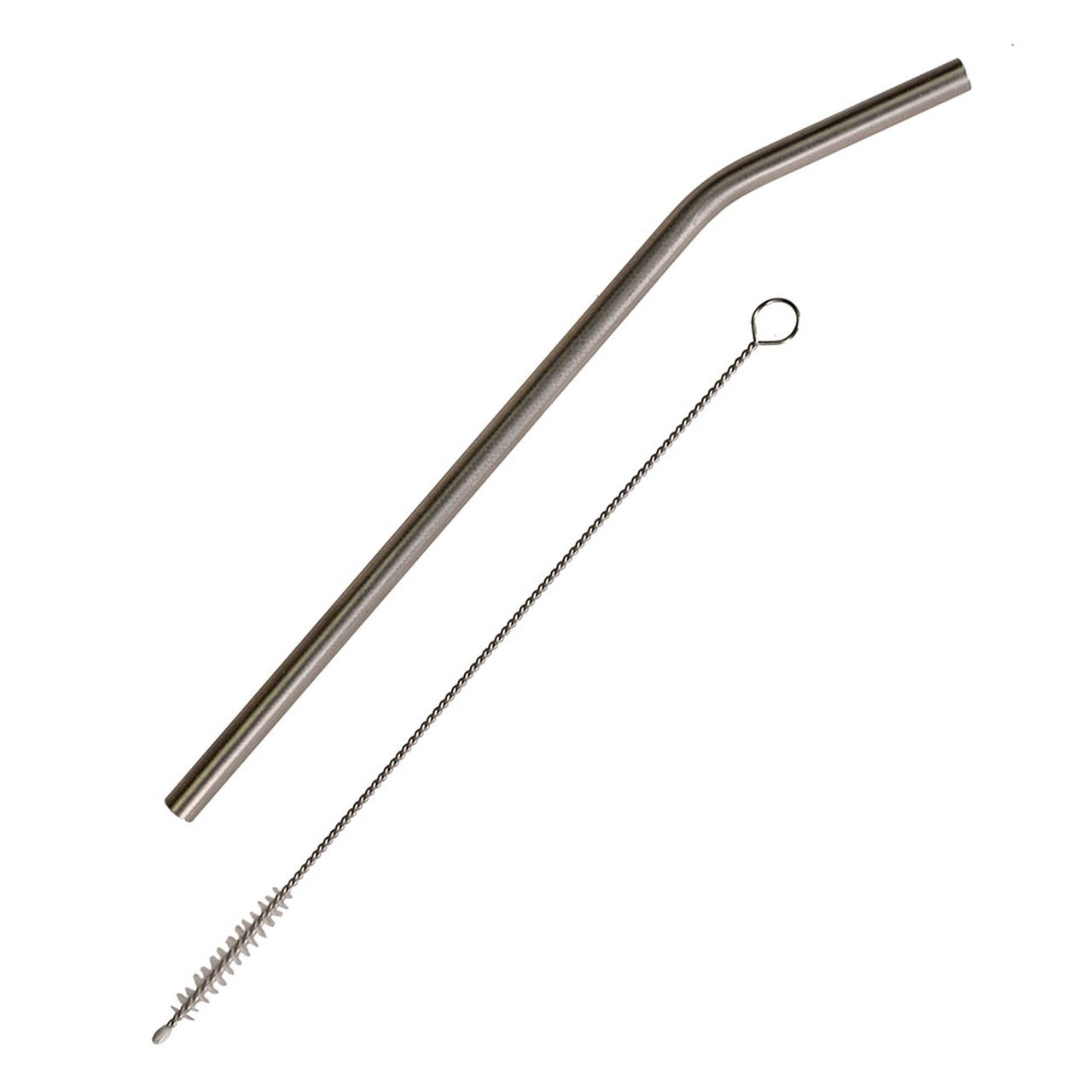 8 Inch Bent Titanium Straw