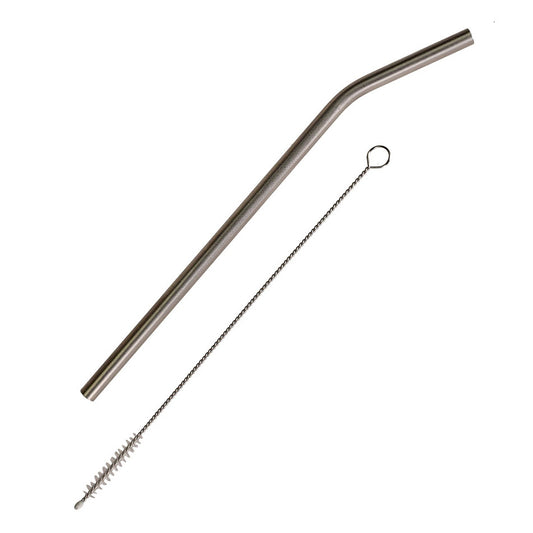 8 Inch Bent Titanium Straw